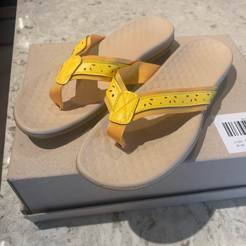 NWOT yellow sandals